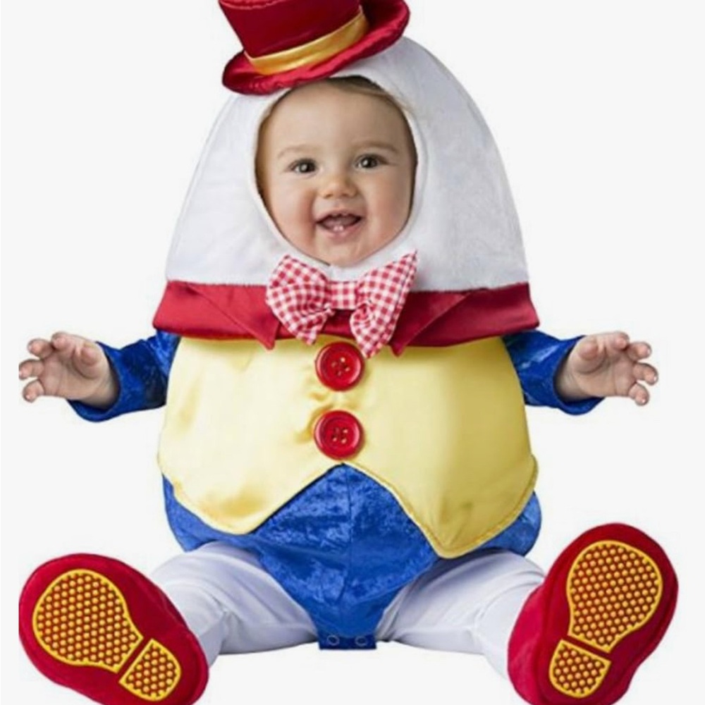 Humpty Dumpty Baby Costume - Red, Yellow, Blue